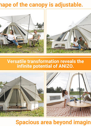 KingCamp Double Spire Canvas Camp Tent