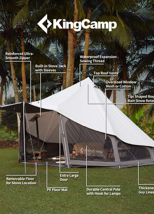 KingCamp KHAN LIGHT 500 Canvas Bell Tent