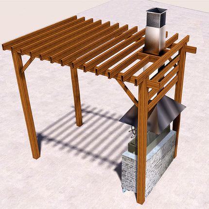 Tagwood BBQ Wall-Mounted Extendable Duct for Smoke Hood | 1.5MM Thickness | 60CM UP TO 1.2M