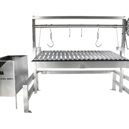 Tagwood BBQ 09SS Insert Style Argentine Santa Maria Wood Fire & Charcoal Gaucho Built in Grill