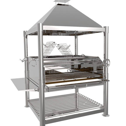 Tagwood BBQ 22SS XL Argentine Santa Maria Wood Fire & Charcoal Gaucho Grill