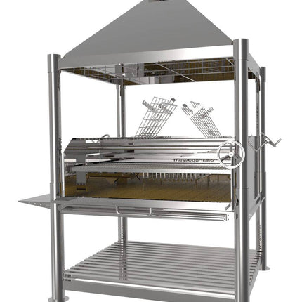 Tagwood BBQ 22SS XL Argentine Santa Maria Wood Fire & Charcoal Gaucho Grill