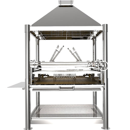 Tagwood BBQ 22SS XL Argentine Santa Maria Wood Fire & Charcoal Gaucho Grill