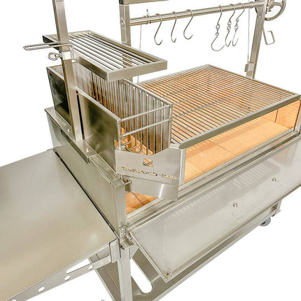 Tagwood BBQ 23SS XL Argentine Santa Maria Wood Fire & Charcoal Gaucho Grill