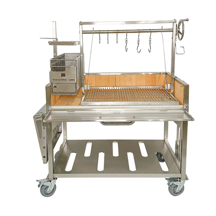 Tagwood BBQ 23SS XL Argentine Santa Maria Wood Fire & Charcoal Gaucho Grill
