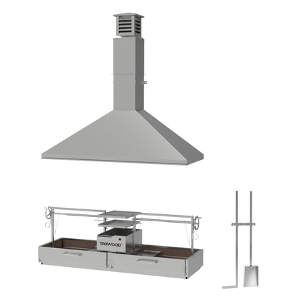 Tagwood BBQ 24SS Double Argentine Santa Maria Wood Fire & Charcoal Gaucho Grill PRE-ORDER