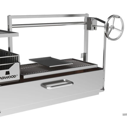 Tagwood BBQ 25SS XL Built-In Santa Maria Argentine Wood Fire & Charcoal Gaucho Grill