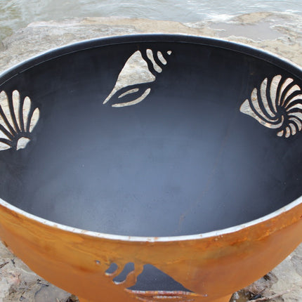 Fire Pit Art Beachcomber Fire Pit: Wood, Gas, or Propane Options