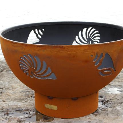 Fire Pit Art Beachcomber Fire Pit: Wood, Gas, or Propane Options