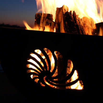 Fire Pit Art Beachcomber Fire Pit: Wood, Gas, or Propane Options