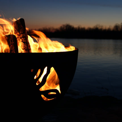 Fire Pit Art Beachcomber Fire Pit: Wood, Gas, or Propane Options