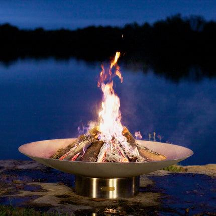 Fire Pit Art Bella Vita 58" Fire Pit: Wood, Gas, or Propane Options