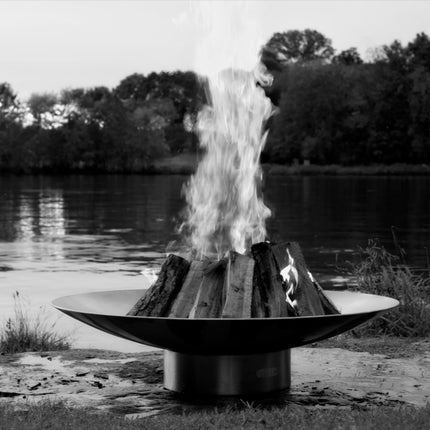 Fire Pit Art Bella Vita 58" Fire Pit: Wood, Gas, or Propane Options