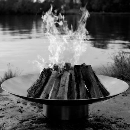 Fire Pit Art Bella Vita 58" Fire Pit: Wood, Gas, or Propane Options