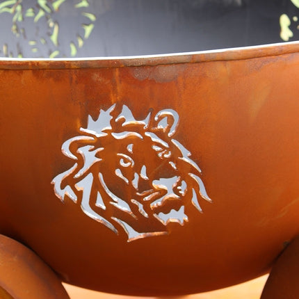 Fire Pit Art Africa's Big Five Fire Pit: Wood, Gas, or Propane Options