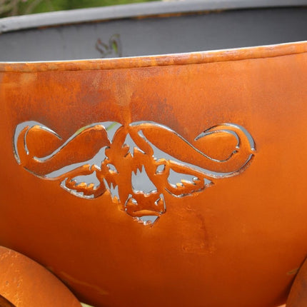 Fire Pit Art Africa's Big Five Fire Pit: Wood, Gas, or Propane Options