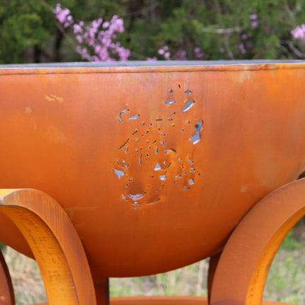 Fire Pit Art Africa's Big Five Fire Pit: Wood, Gas, or Propane Options