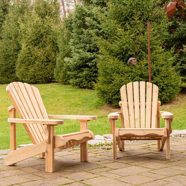 Leisurecraft Adirondack Chair Classic - White Cedar, Set of 2
