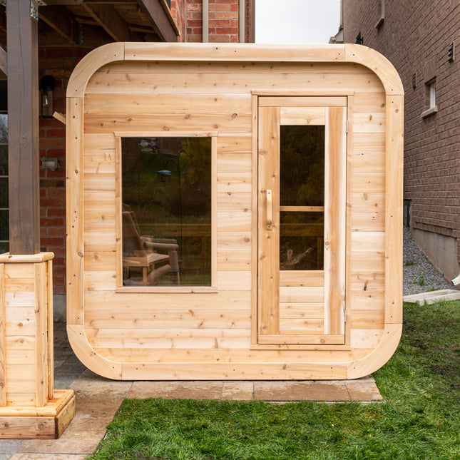 Leisurecraft Canadian Timber Luna Sauna - Electric Heater Options