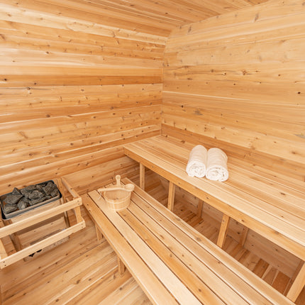 Leisurecraft Canadian Timber Luna Sauna - Electric Heater Options