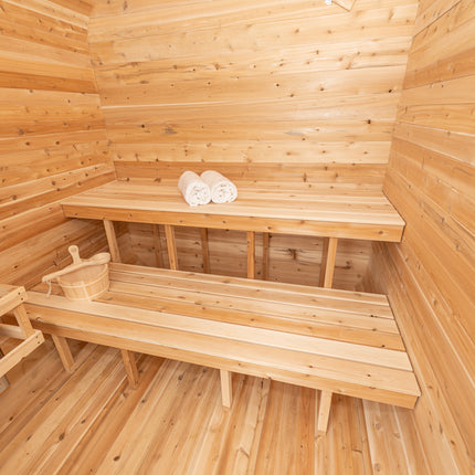 Leisurecraft Canadian Timber Luna Sauna - Electric Heater Options