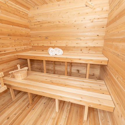 Leisurecraft Canadian Timber Luna Sauna - Electric Heater Options