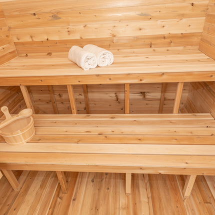 Leisurecraft Canadian Timber Luna Sauna - Electric Heater Options