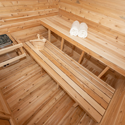 Leisurecraft Canadian Timber Luna Sauna - Electric Heater Options