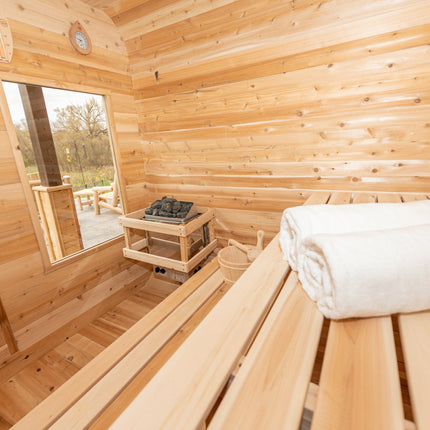 Leisurecraft Canadian Timber Luna Sauna - Electric Heater Options