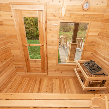 Leisurecraft Canadian Timber Luna Sauna - Electric Heater Options