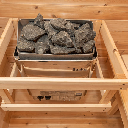 Leisurecraft Canadian Timber Luna Sauna - Electric Heater Options