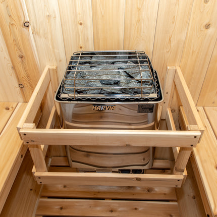 Leisurecraft Canadian Timber Harmony Barrel Sauna - Electric Heater Options
