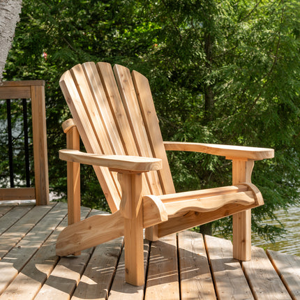 Leisurecraft Adirondack Chair Classic - White Cedar, Set of 2