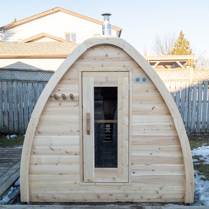 Leisurecraft Canadian Timber MiniPOD Sauna - Electric Heater Options
