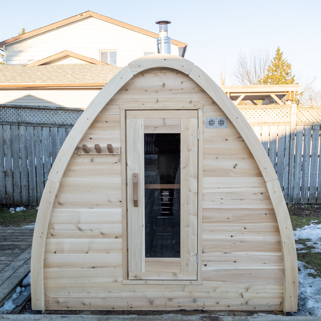 Leisurecraft Canadian Timber MiniPOD Sauna - Electric Heater Options