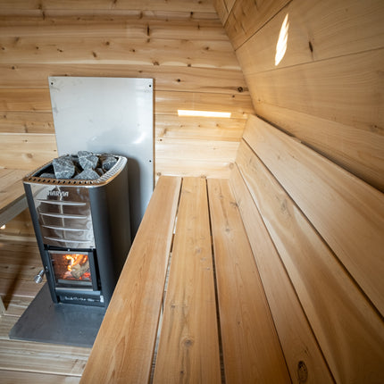 Leisurecraft Canadian Timber MiniPOD Sauna - Electric Heater Options
