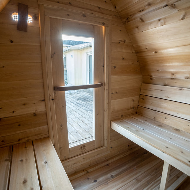 Leisurecraft Canadian Timber MiniPOD Sauna - Electric Heater Options