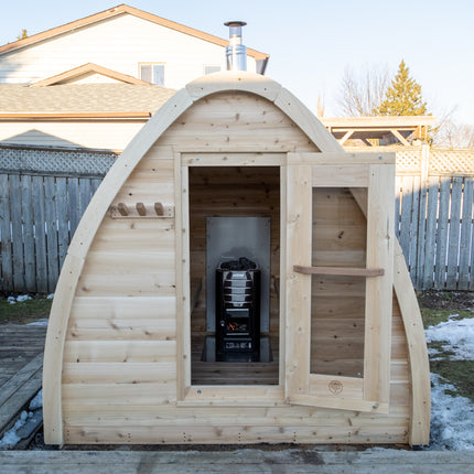 Leisurecraft Canadian Timber MiniPOD Sauna - Electric Heater Options