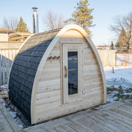 Leisurecraft Canadian Timber MiniPOD Sauna - Electric Heater Options