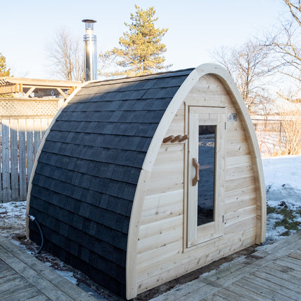 Leisurecraft Canadian Timber MiniPOD Sauna - Electric Heater Options