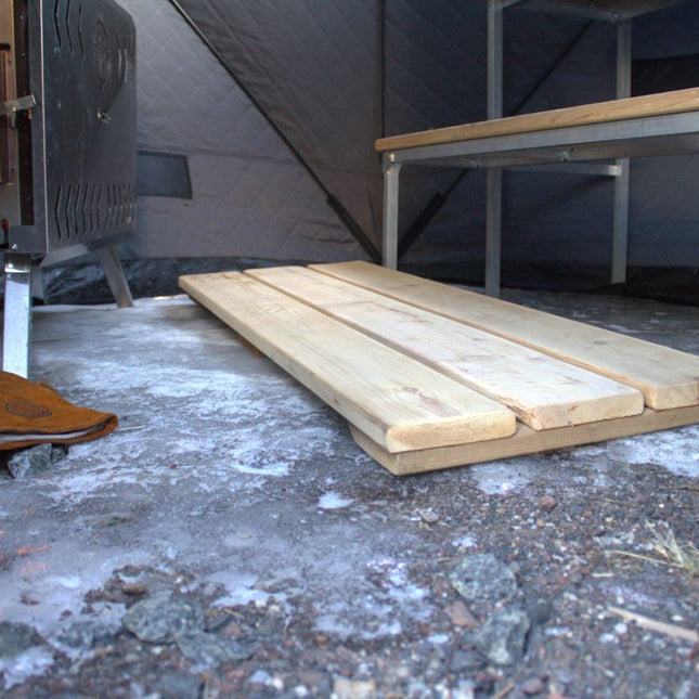 North Shore Sauna Cedar Flooring for Sauna Tent