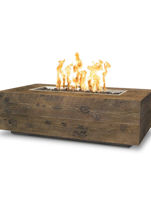 The Outdoor Plus 72" Coronado Woodgrain Concrete Fire Pit