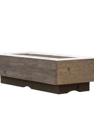The Outdoor Plus 60" Coronado Woodgrain Concrete Fire Pit