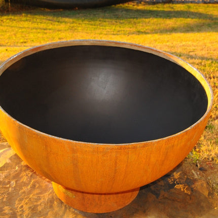 Fire Pit Art Crater Fire Pit: Wood, Gas, or Propane Options