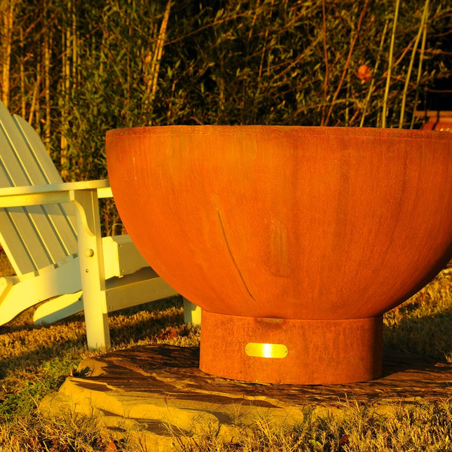 Fire Pit Art Crater Fire Pit: Wood, Gas, or Propane Options