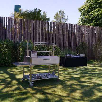 Tagwood BBQ 23SS XL Argentine Santa Maria Wood Fire & Charcoal Gaucho Grill