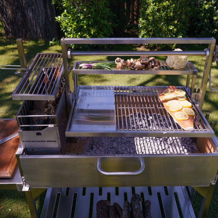 Tagwood BBQ 23SS XL Argentine Santa Maria Wood Fire & Charcoal Gaucho Grill