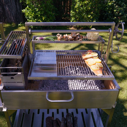 Tagwood BBQ 23SS XL Argentine Santa Maria Wood Fire & Charcoal Gaucho Grill