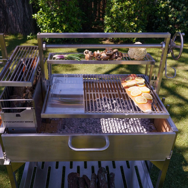 Tagwood BBQ 23SS XL Argentine Santa Maria Wood Fire & Charcoal Gaucho Grill