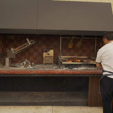 Tagwood BBQ 09SS Insert Style Argentine Santa Maria Wood Fire & Charcoal Gaucho Built in Grill